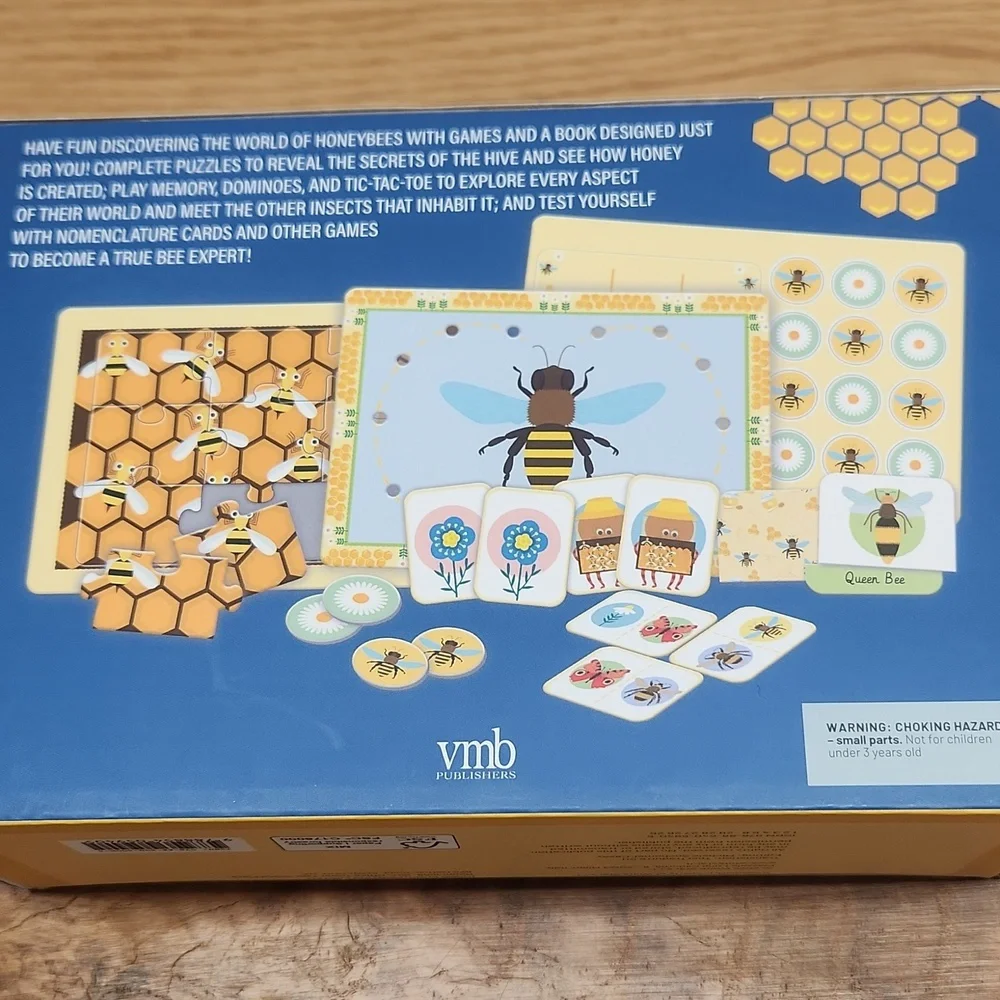 EcoPlay Bees Educational Toy Set - 20 Game Boards, Book All About Bees - Picture 4 of 4